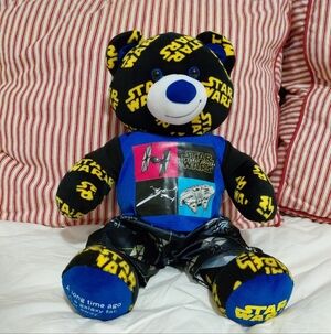 Star Wars Themed Plush Bear - Black and Blue
